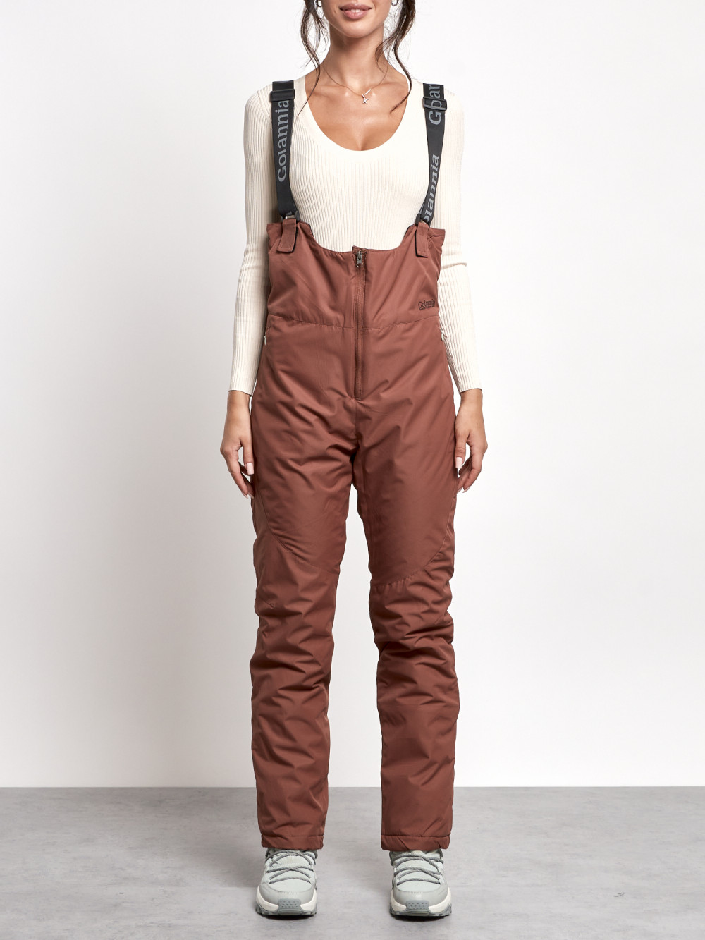 Горнолыжные брюки женские Colannia AD7605K, коричневый 46