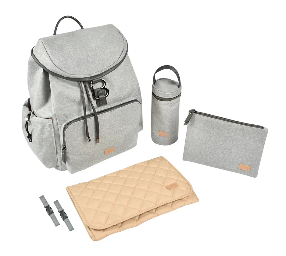 Сумка для коляски Beaba VANCOUVER NURSERY BAG GREY подогреватель beaba milk prep bis white grey eu 911698