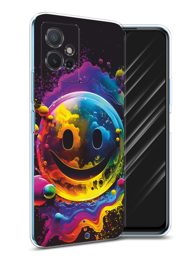 

Чехол Awog на Vivo Y75 5G "Кислотный смайл", Фиолетовый;желтый;синий, 266250-1