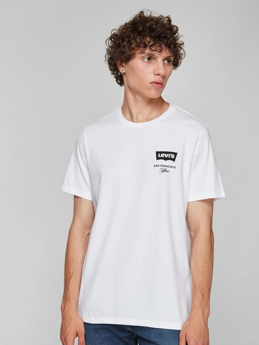 

Футболка мужская Levi's 22489-0428 белая M, Белый, 22489-0428