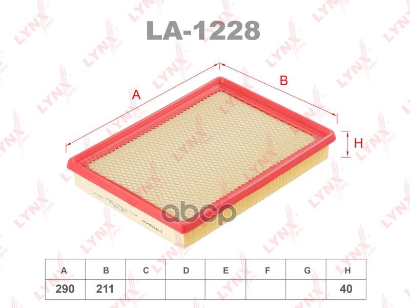 Фильтр Воздушный Lа-1228 LYNXAUTO la1228