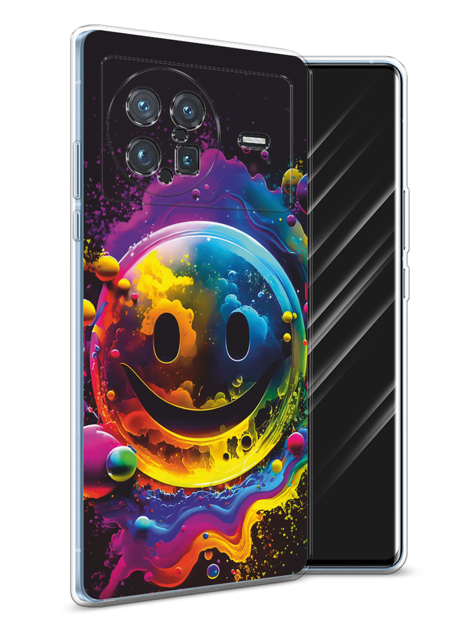 

Чехол Awog на Vivo X Note "Кислотный смайл", Фиолетовый;желтый;синий, 266950-1