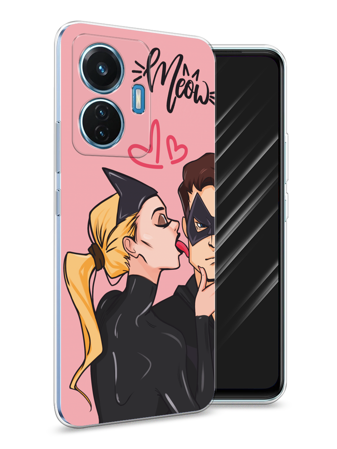 

Чехол Awog на Vivo T1 "Kiss of Cat Woman", Розовый;черный;бежевый, 267150-1