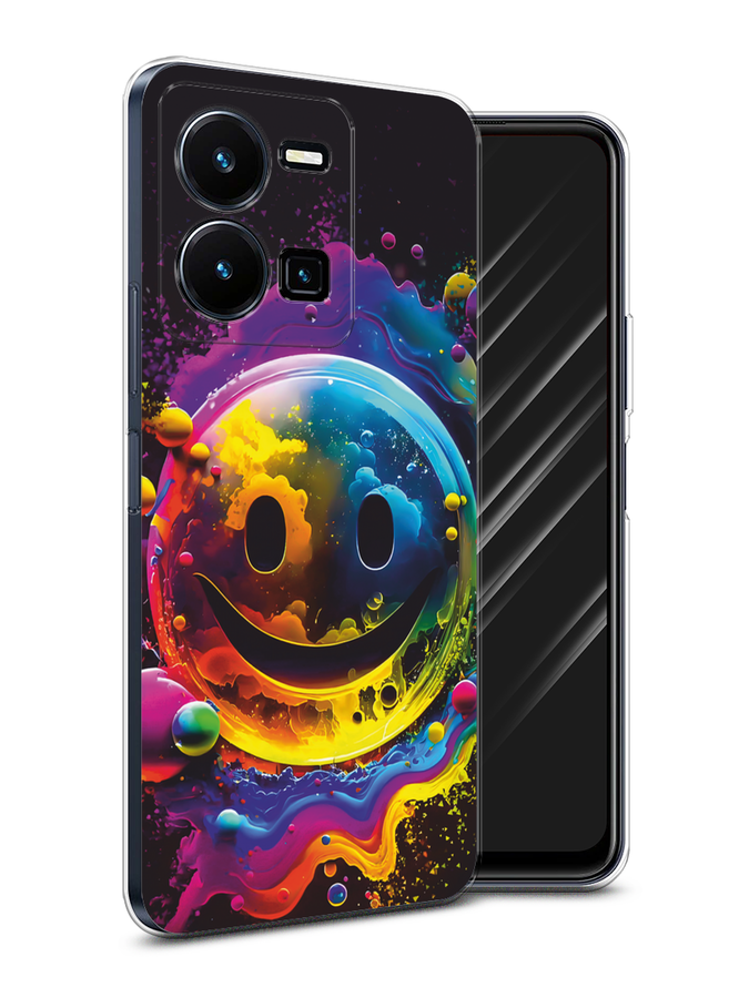 

Чехол Awog на Vivo Y35 4G "Кислотный смайл", Фиолетовый;желтый;синий, 267250-1