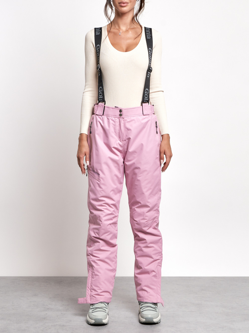 Горнолыжные брюки женские Colannia AD2250R, розовый 50
