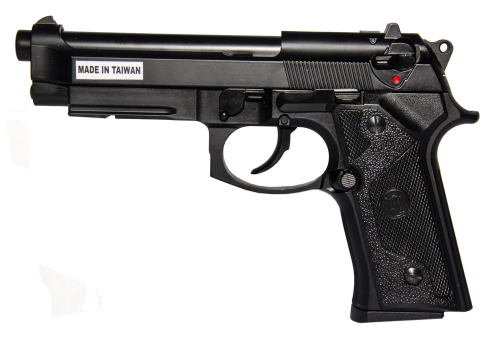 Страйкбольный пистолет KJW Beretta M9 VE-FM, greengas