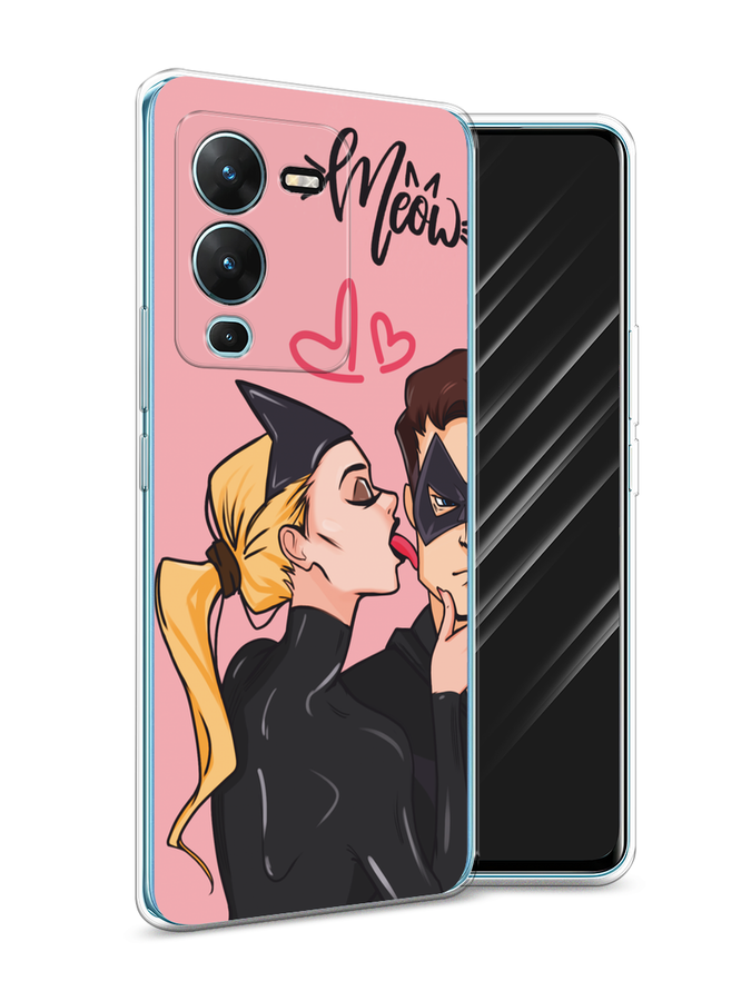 

Чехол Awog на Vivo V25 Pro 5G "Kiss of Cat Woman", Розовый;черный;бежевый, 267450-1