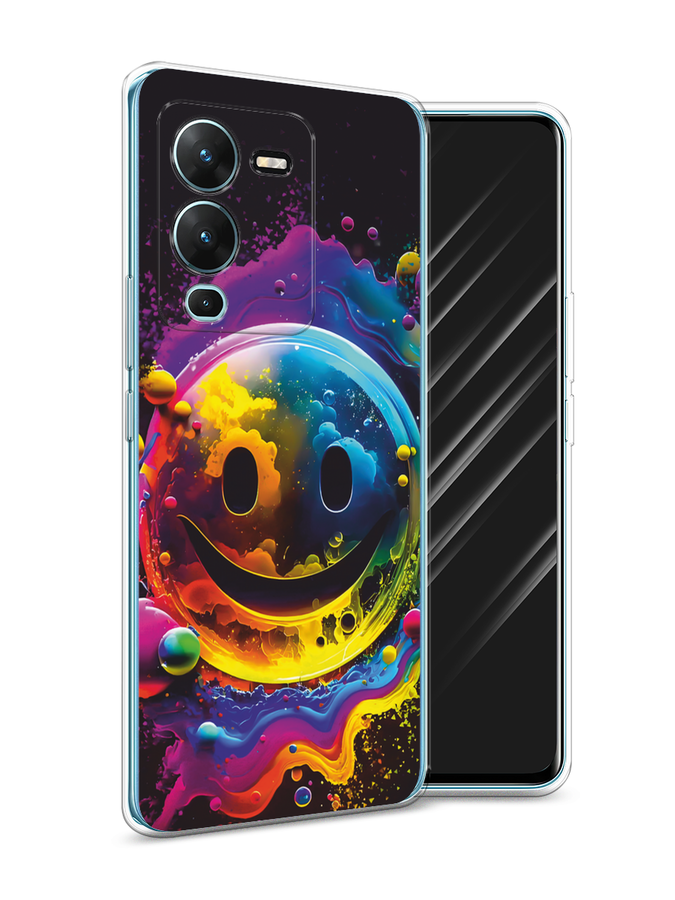 

Чехол Awog на Vivo V25 Pro 5G "Кислотный смайл", Фиолетовый;желтый;синий, 267450-1