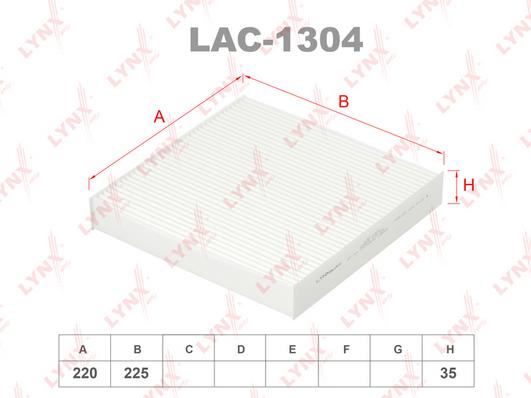 

Фильтр Салона LYNXAUTO lac1304