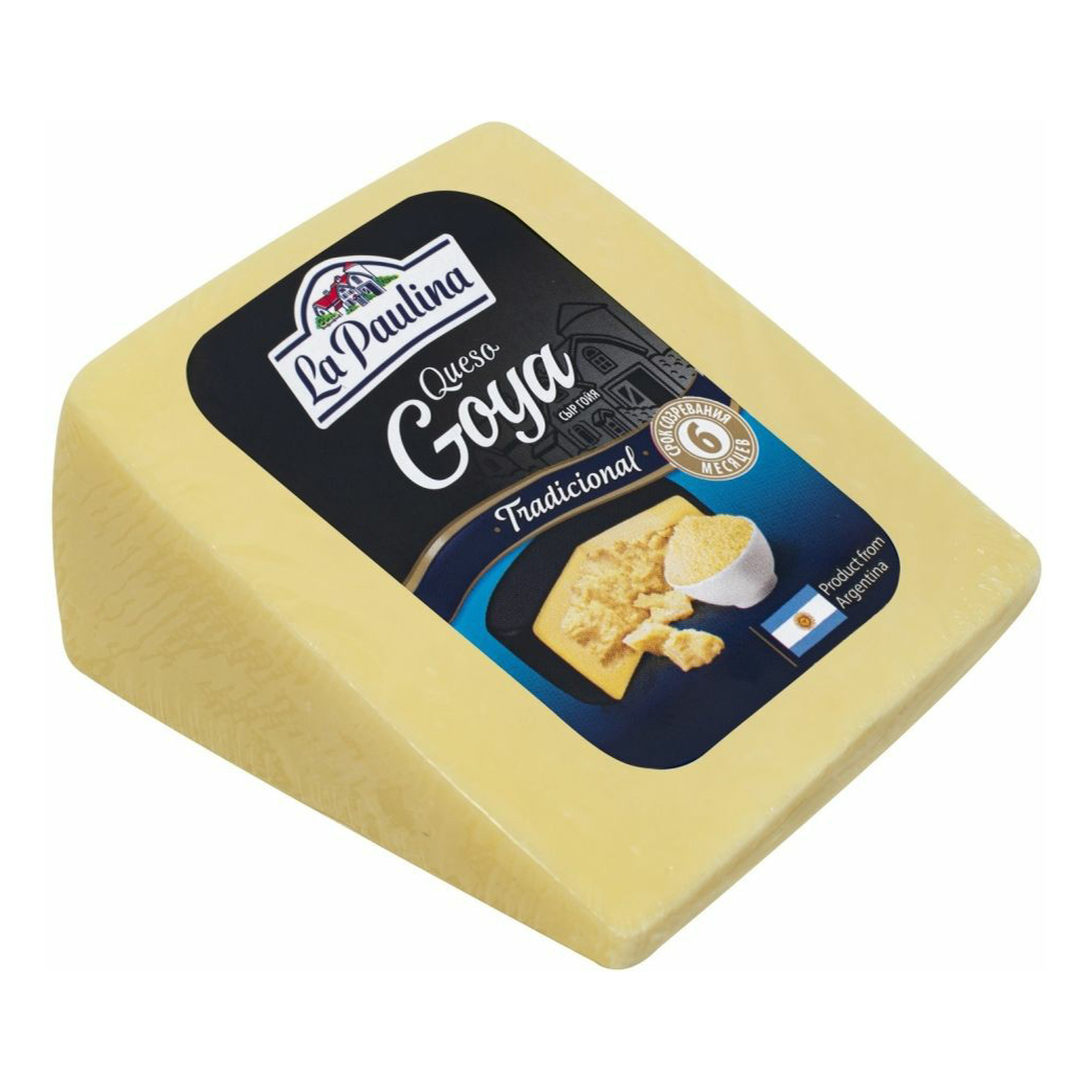 

Сыр твердый La Paulina Гойя 40% +-300 г