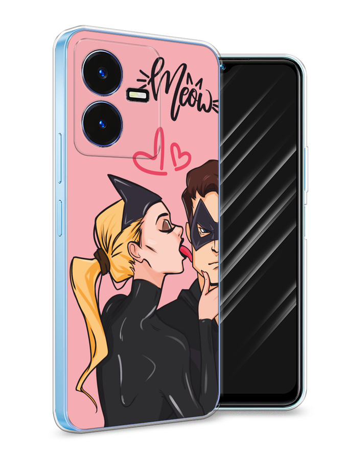

Чехол Awog на Vivo Y22 "Kiss of Cat Woman", Розовый;черный;бежевый, 267550-1