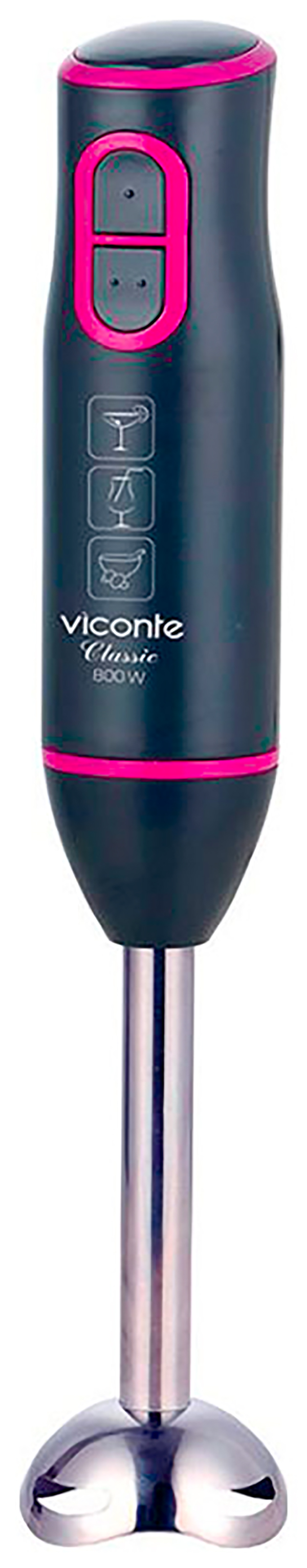 Погружной блендер Viconte VC-4440 фиолетовый, черный блендер fresh juice a2 черный