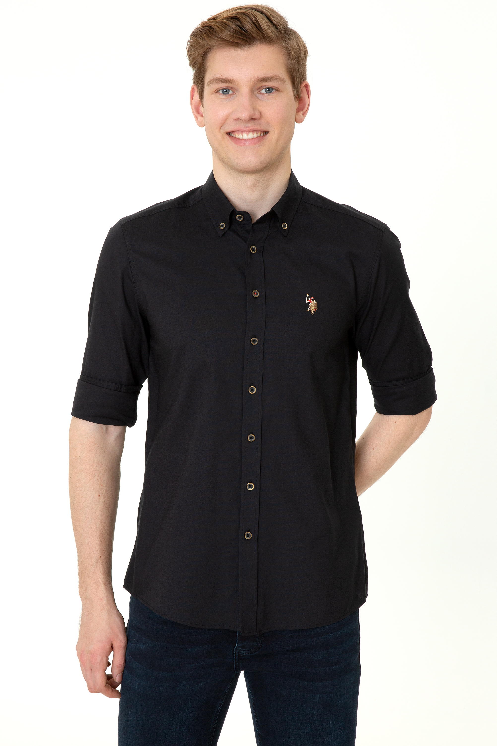 

Рубашка мужская U.S. POLO Assn. G081SZ0040CEDCOLOR022Y черная S, G081SZ0040CEDCOLOR022Y