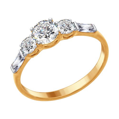 

Кольцо из серебра со swarovski р. 17.5 Яхонт Ювелирный 176925, 176925
