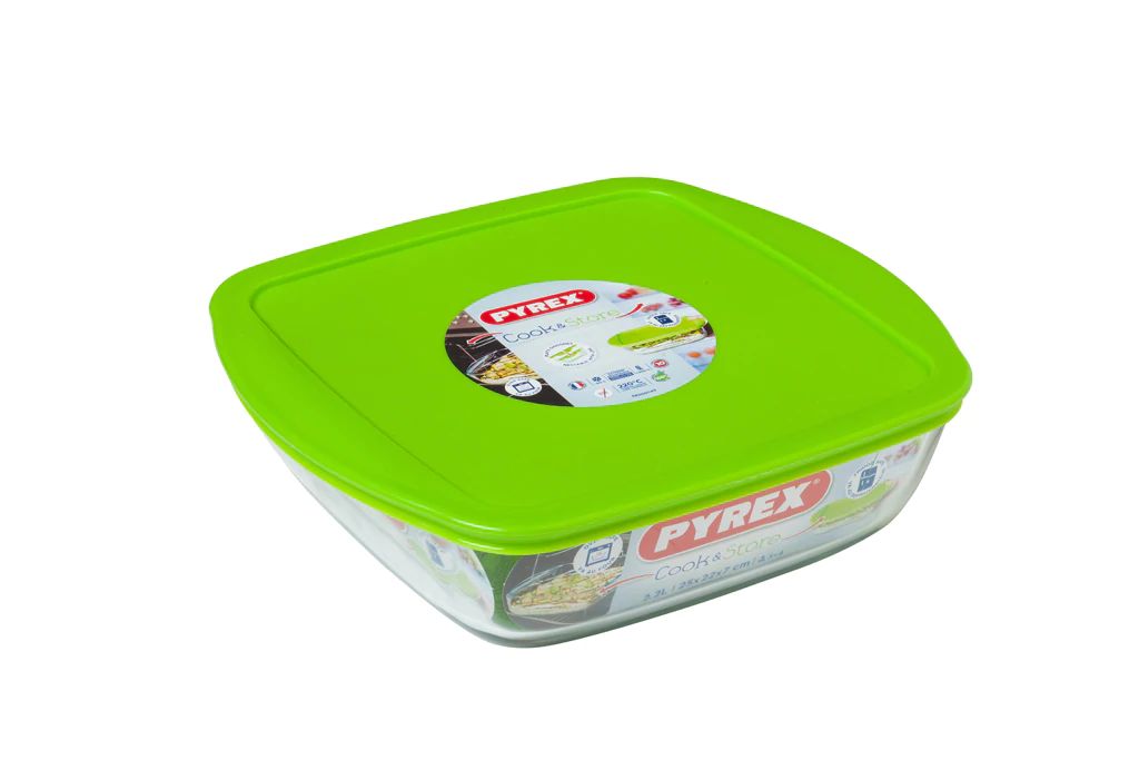 

Контейнер Pyrex стеклянный зеленый 1,7 л