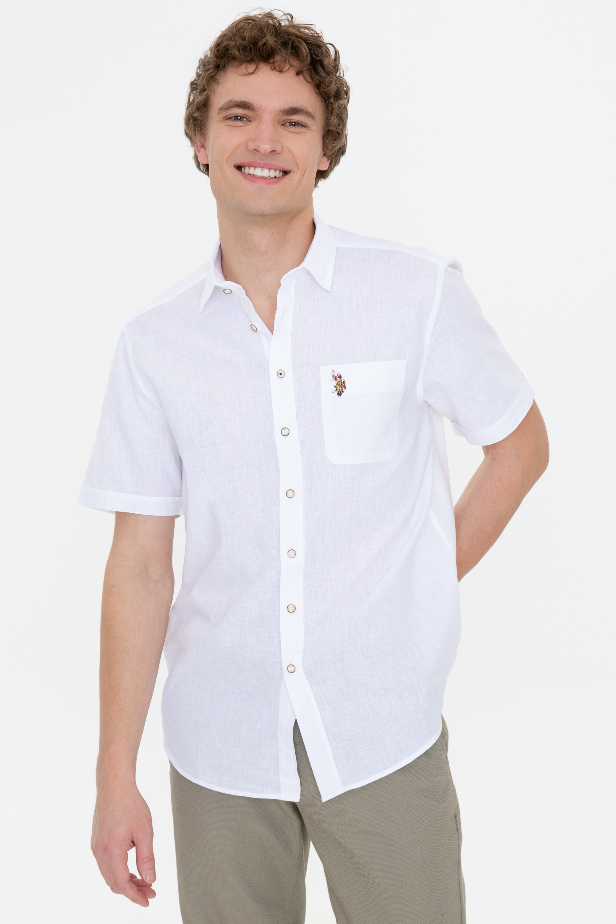 

Рубашка мужская U.S. POLO Assn. G081SZ0040ELFY022Y белая L, G081SZ0040ELFY022Y