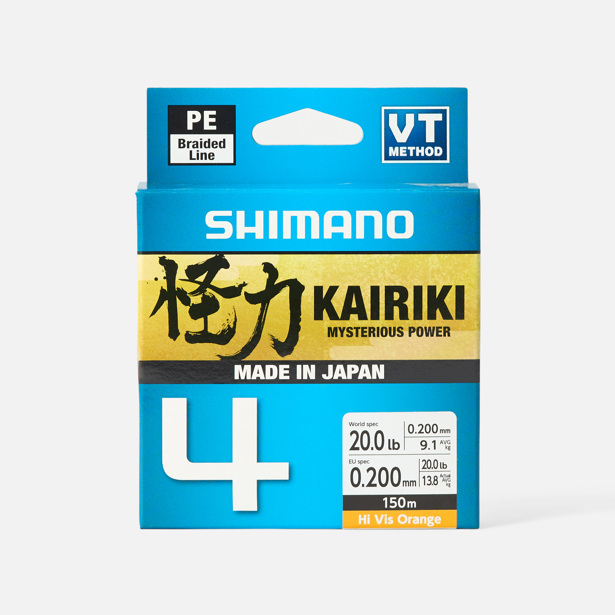 

Леска Shimano Kairiki 4, 150м, оранжевая, Оранжевый, Kairiki 4