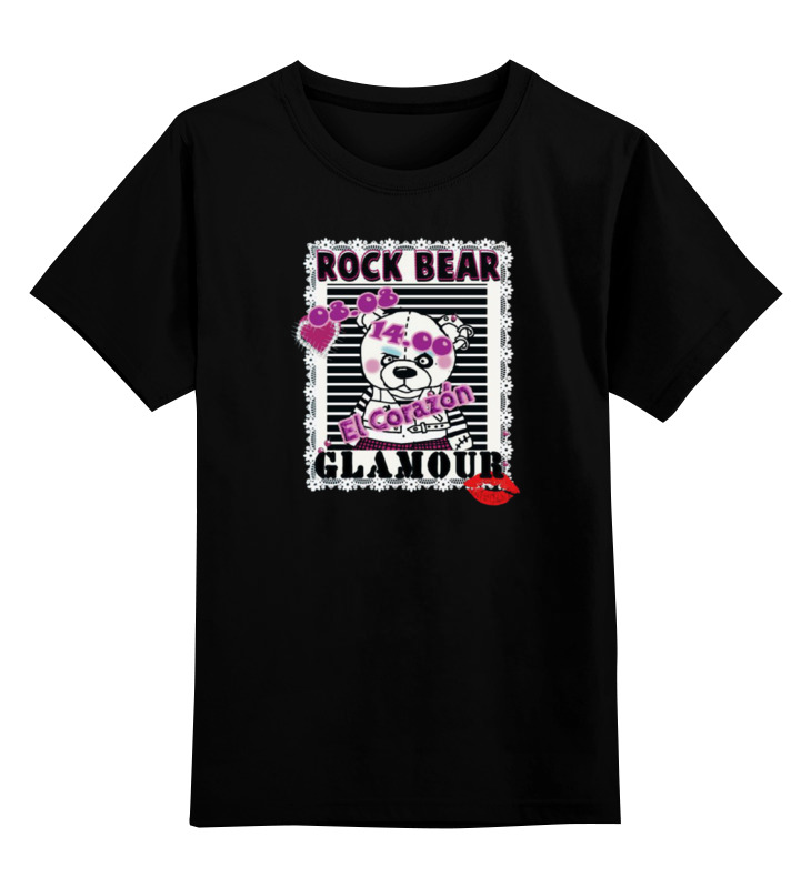 

Футболка детская Printio Rock bear цв. черный р. 152, Rock bear