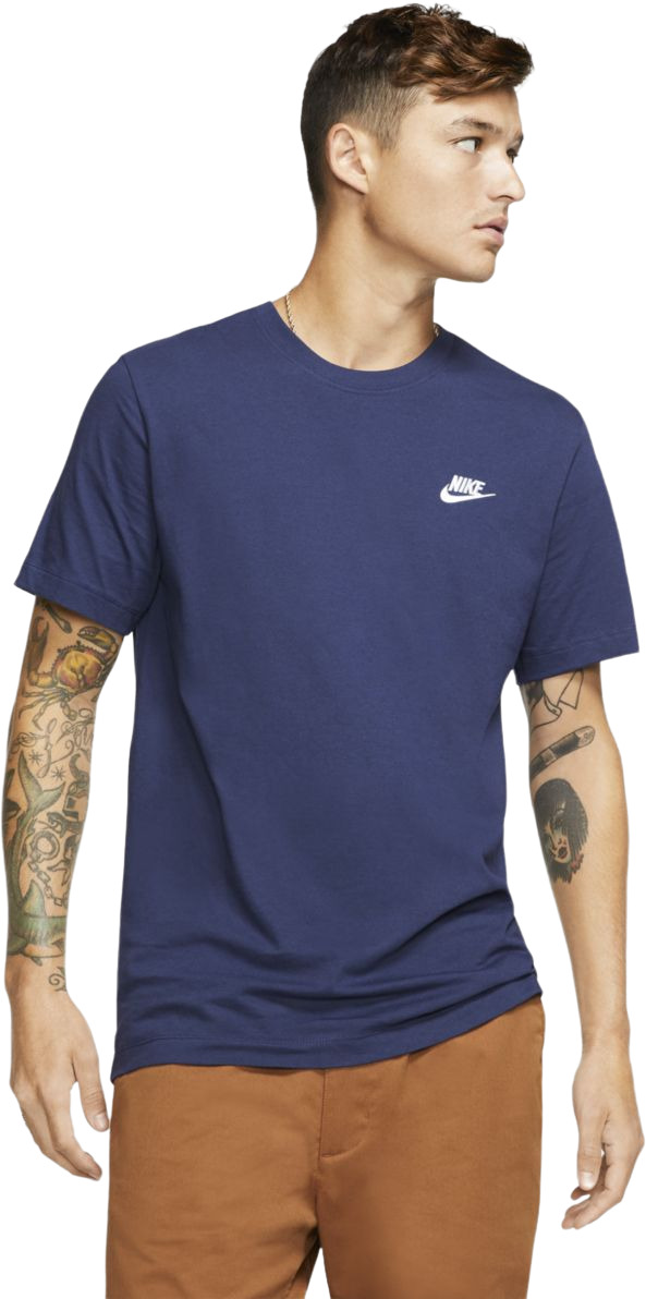 

Футболка мужская Nike AR4997 синяя XL, Синий, AR4997