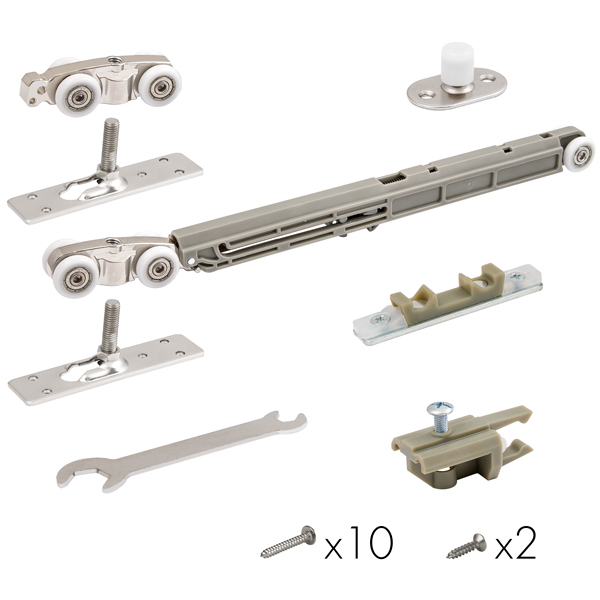 Комплект для раздвижных дверей Comfort - PRO SET 3 /soft close+roller/ 80 (CFA170B) комплект ручек для раздвижных дверей tixx