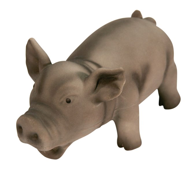 фото Игрушка-пищалка для собак kerble свинья, в ассортименте, 15 см