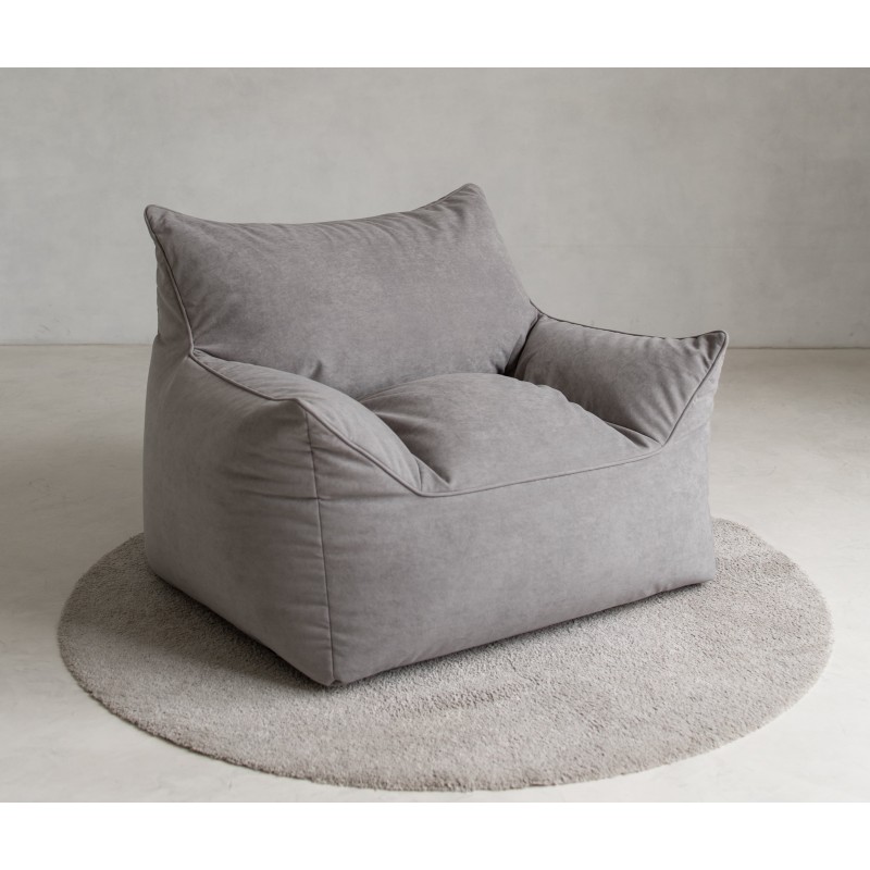 Бескаркасное кресло мешок Softpear Империал Серый