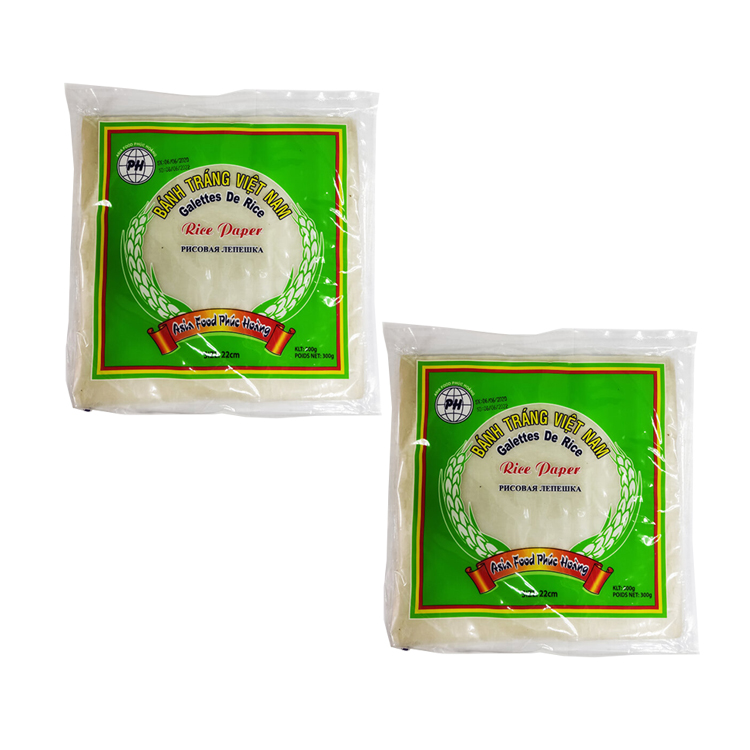 

Рисовая бумага квадратная 22см Banh Trang (2 шт. по 300 г)