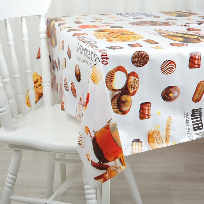 

Клеенка столовая ширина 137 см, толщина 0,06 мм, рулон 20 метров