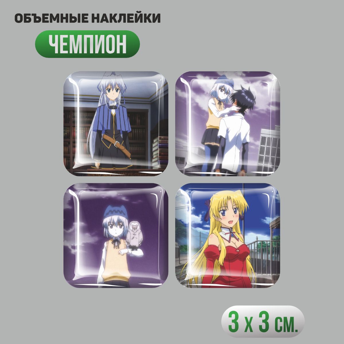 

3D стикеры Наклейки за Копейки чемпион 3D-АП-4389 3х3см, 3D-АП-4389