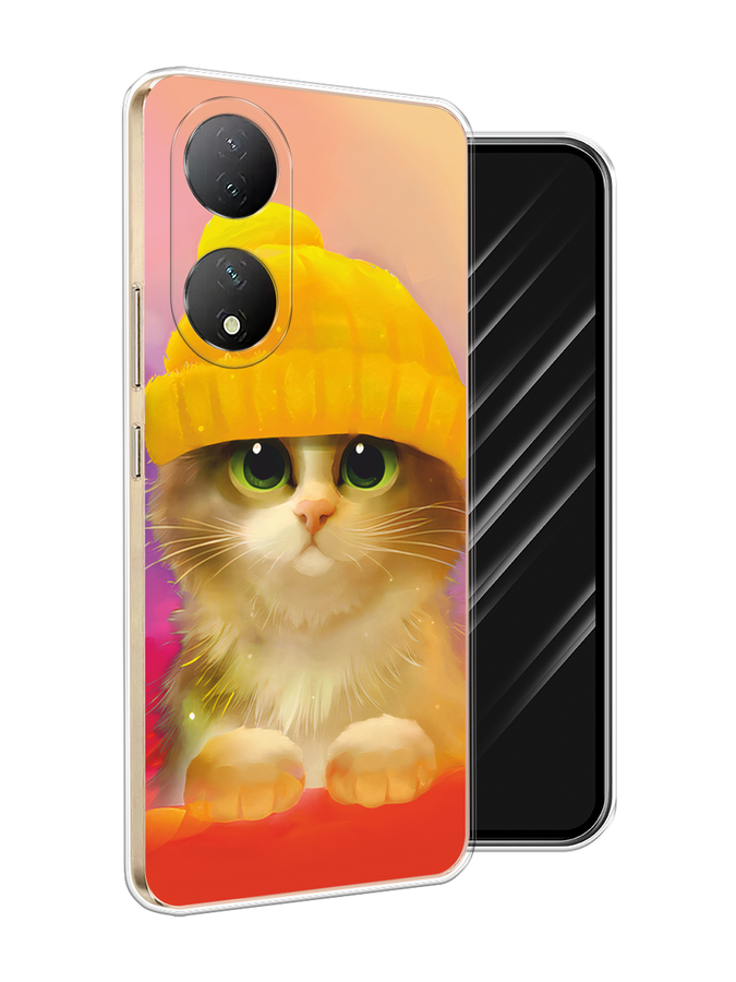 

Чехол Awog на Vivo Y100 "Котенок в желтой шапке", Желтый, 268250-1