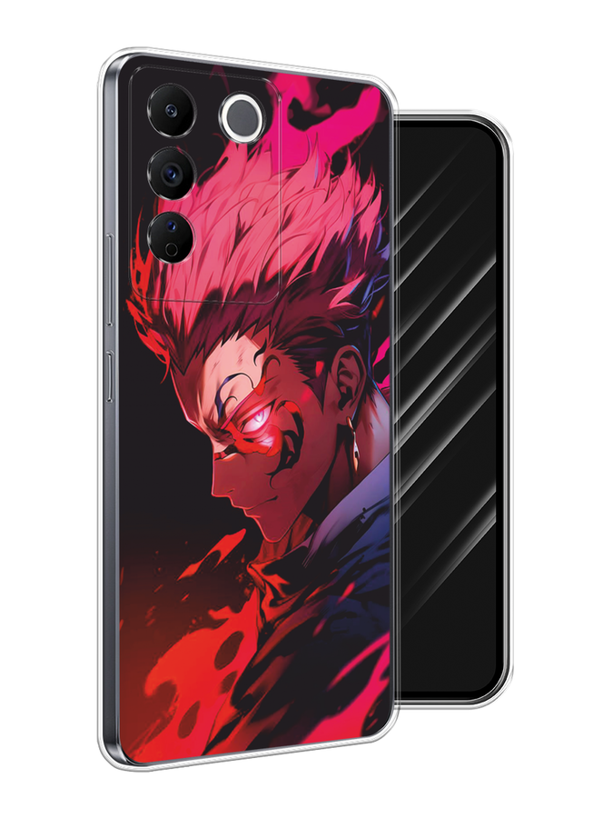 

Чехол Awog на Vivo V27e "Взгляд Сукуны", Розовый;красный;черный, 268350-1