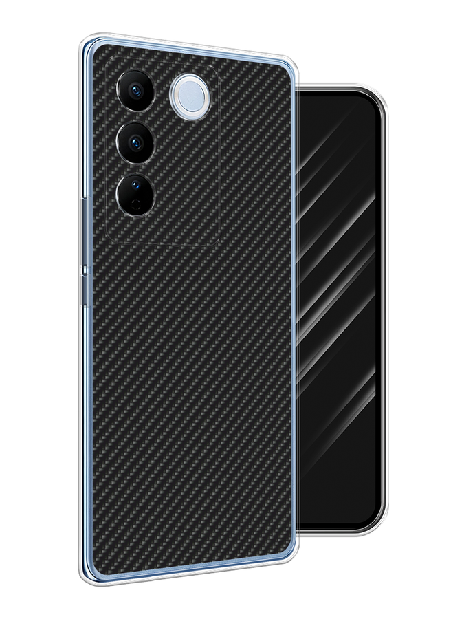 

Чехол Awog на Vivo V27/V27 Pro "Черный карбон", 268450-1