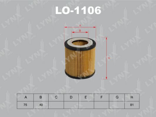 

Lо-1106_Фильтр Масляный Вмw Е61/Е90/Е91/Х3/Х5/Z4 2.0-3.0 05> LYNXAUTO lo1106