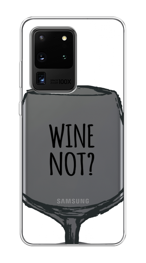 

Чехол на Samsung Galaxy S20 Ultra "Wine not white", Белый, 29450-6