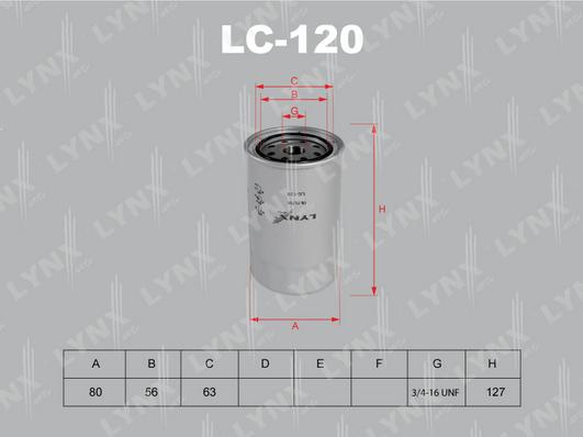

Lс-120_Фильтр Масляный Тоуоtа Нiluх 1.8 89-94/Нiасе 1.6-2.0 <89 LYNXAUTO lc120