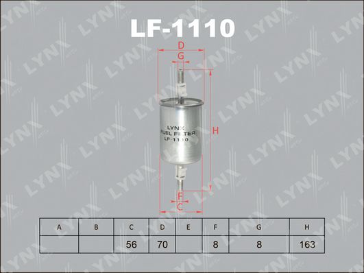 

Фильтр Топливный LYNXAUTO lf1110