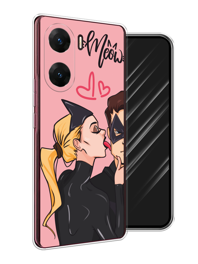 

Чехол Awog на Vivo V29e "Kiss of Cat Woman", Розовый;черный;бежевый, 269450-1