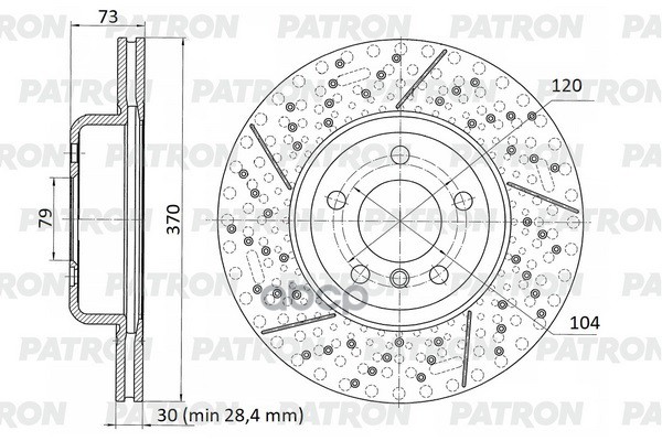 

Диск тормозной пер. BMW 3/4-series (F30/F31/F32/F33/F34/F36) 12- M-pack (+ перф)