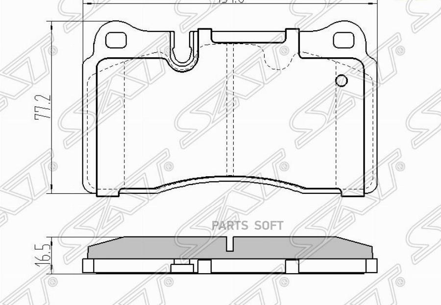 

Колодки Тормозные Перед Range Rover 05-10/ Range Rover Sport 05-10 Sat арт. ST-SFP500070