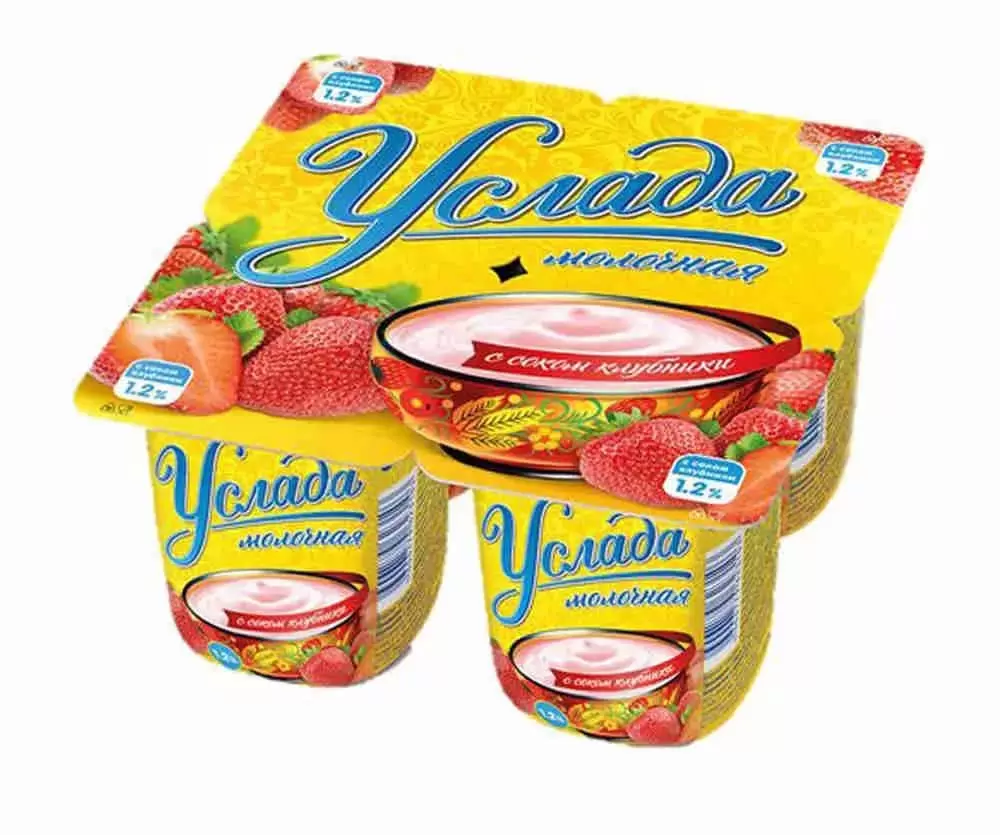 

Йогуртный продукт Ehrmann Услада клубника 1,2% 95 г БЗМЖ