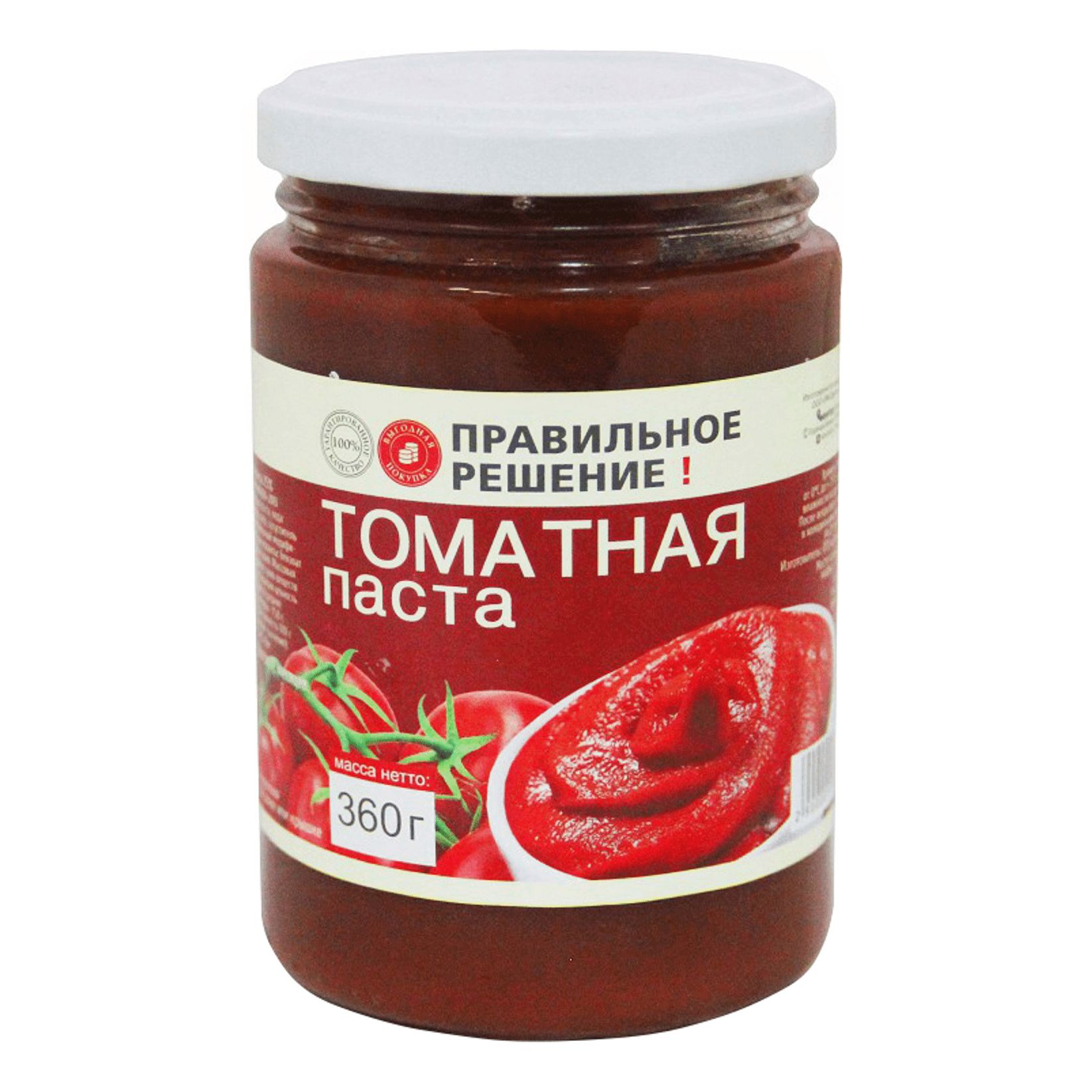 

Томатная паста Правильное решение 360 г