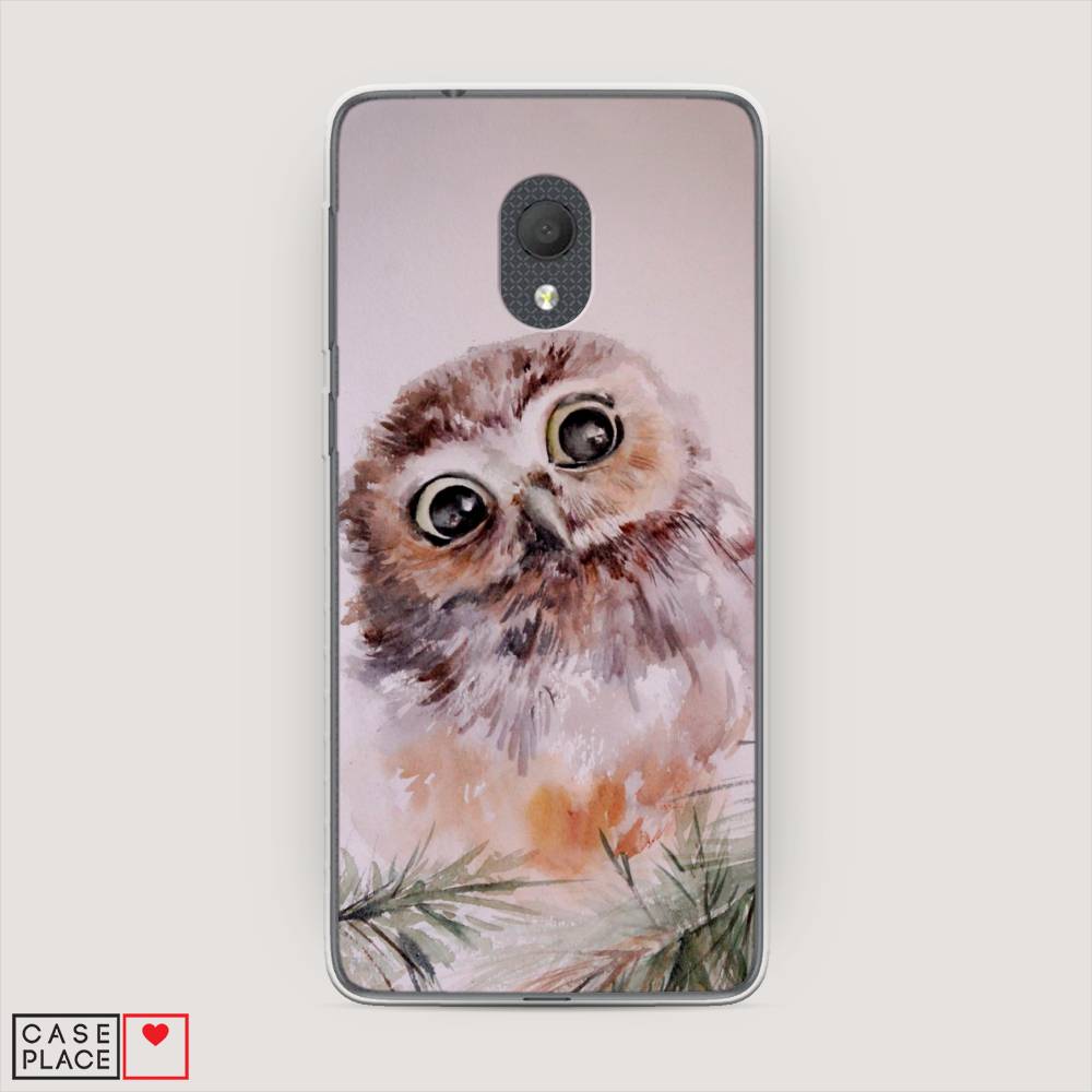 

Чехол Awog на Alcatel 1C 5003D (2019) / Алкатель 1C 5003D (2019) "Сова на розовом", 170650-1
