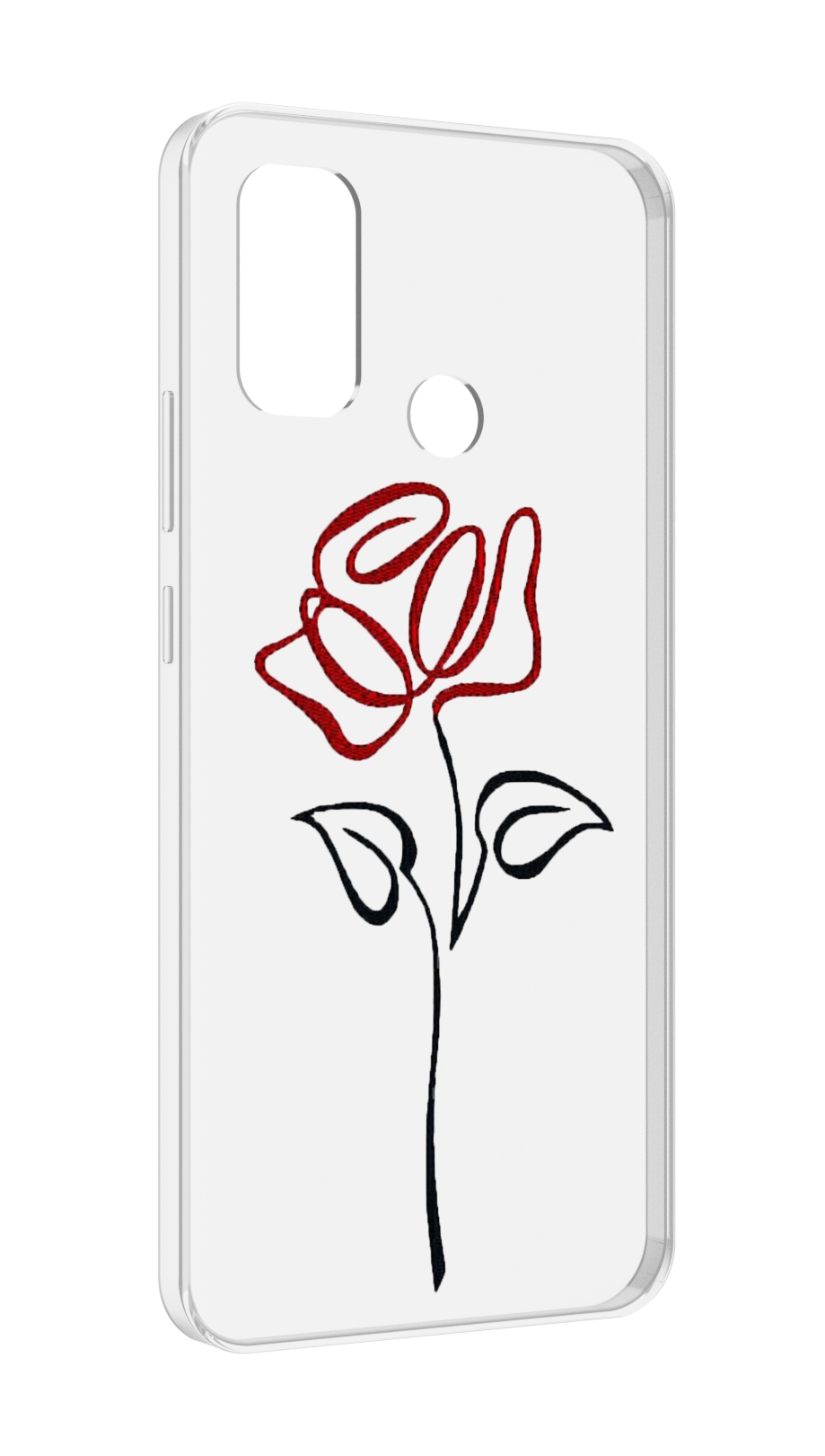 

Чехол MyPads цветок в одну линию для UleFone Note 10P/Note 10, Прозрачный, Tocco