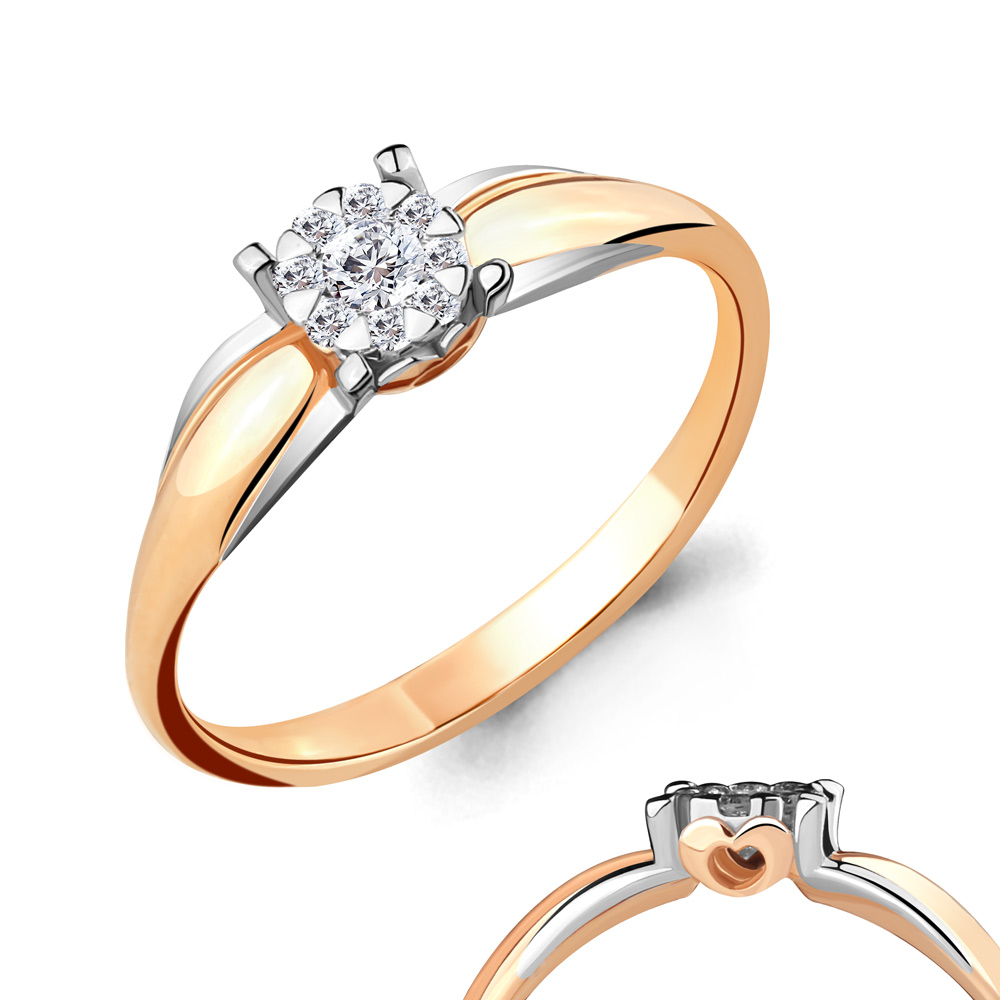 

Кольцо из красного золота с бриллиантом Aquamarine Aquamarine 963701к_585_кз р, 963701к_585_кз