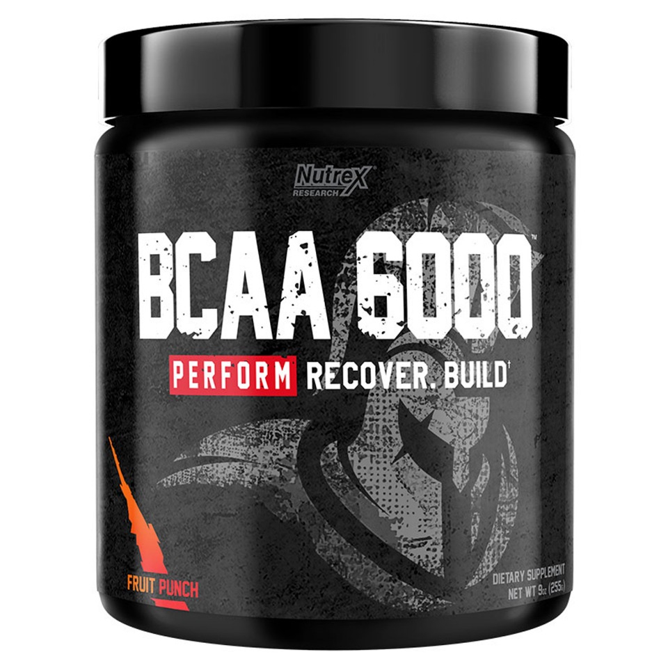 фото Аминокислоты nutrex bcaa 6000 fruit punch 9 oz (255 гр)