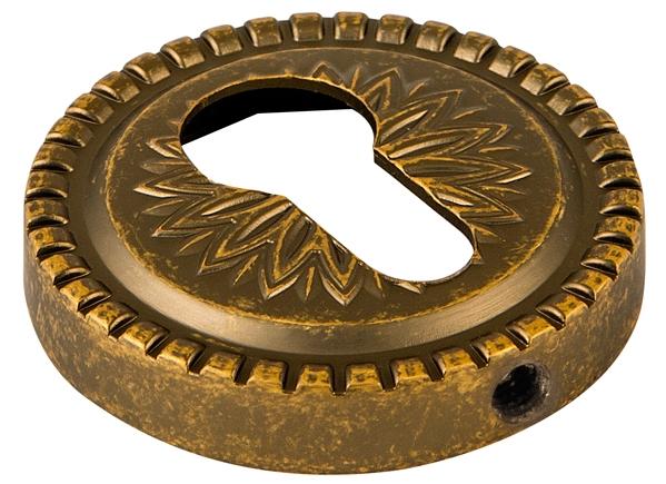Накладка дверная с круглым основанием под цилиндр Armadillo Cylinder ET/CL-OB-13 античная ручка дверная 669865 corsa deco круглая розетка античная бронза