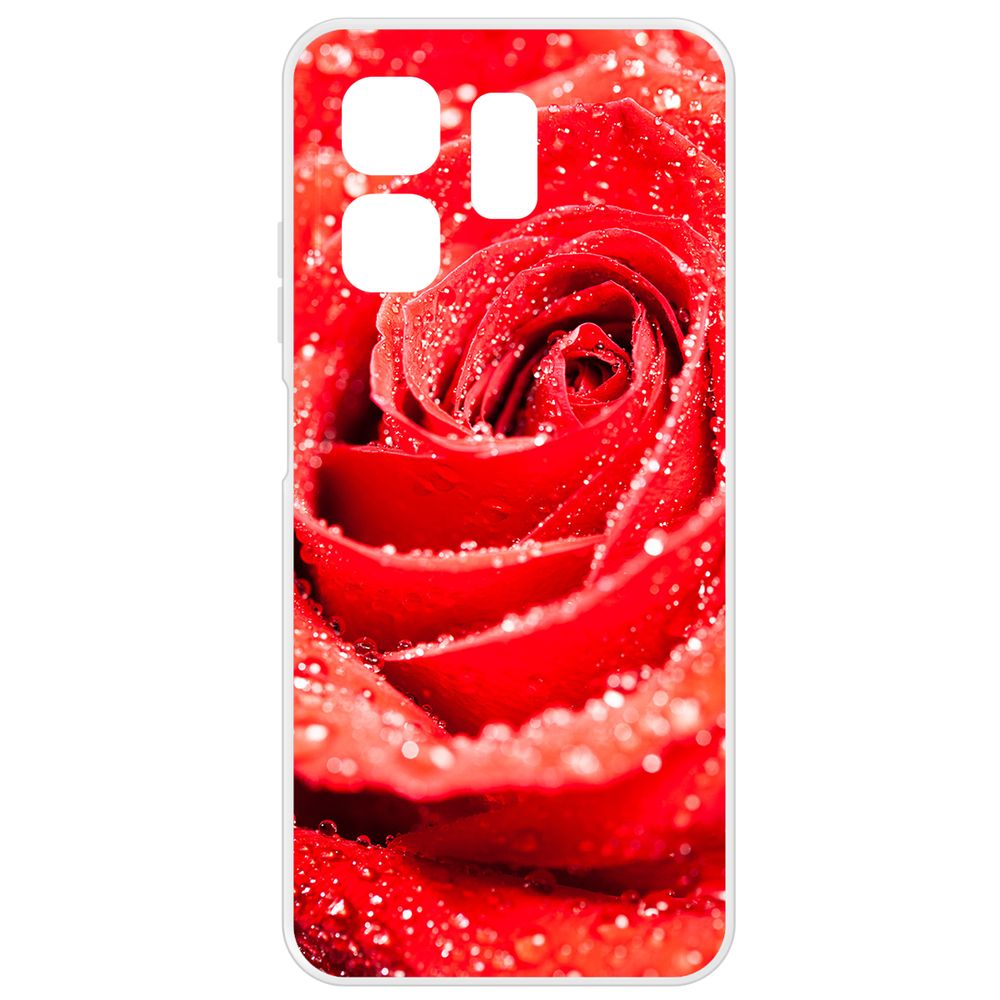 

Чехол-накладка Krutoff Clear Case Роза для INFINIX Hot 50i, Прозрачный