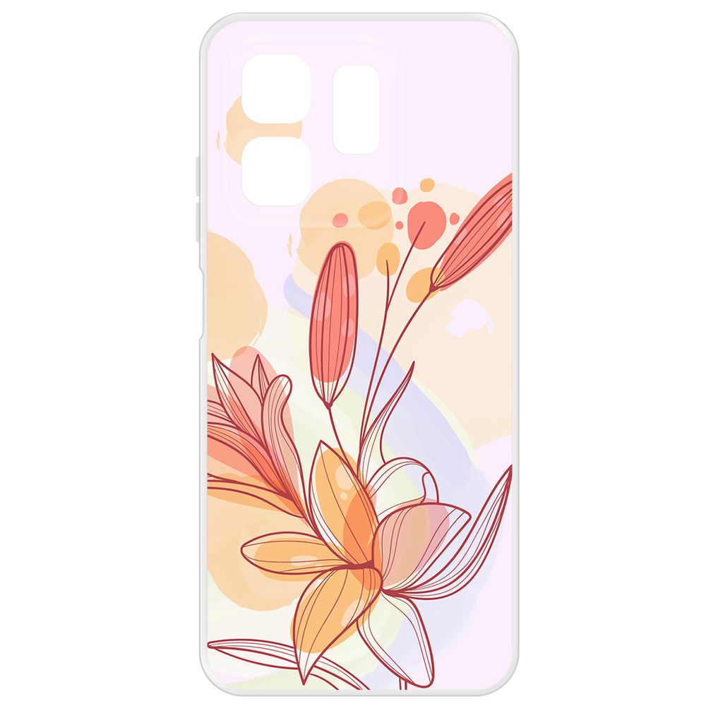 

Чехол-накладка Krutoff Clear Case Фантазия для INFINIX Hot 50i, Прозрачный