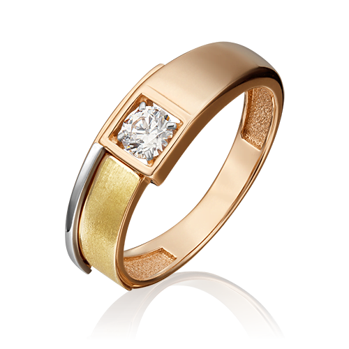 

Кольцо из золота с фианитом р.17 PLATINA jewelry 01-5408-00-501-1140-38, 01-5408-00-501-1140-38_p