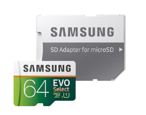 

Карта памяти Samsung Evo Select MicroSD 64Gb + Adapter SD MB-ME64HA/AM, Evo Select MicroSD 64Gb + Adapter SD MB-ME64HA/AM